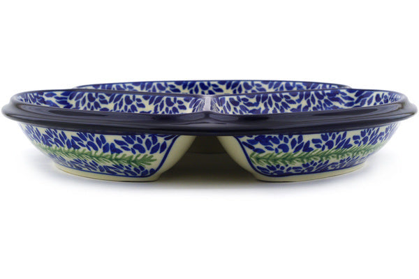 10 Divided Dish - Red April Showers | Premium Sectioned Serving Plates for Parties, Picnics & Entertaining | Perfect for Appetizers, Desserts & Charcuterie