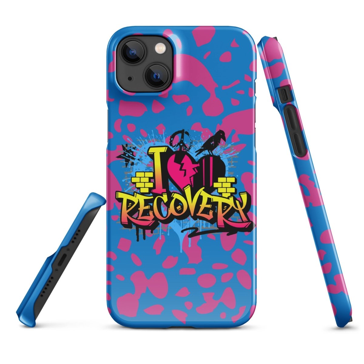 I Love Recovery iPhone Snap Case - Sobervation - Durable Protective Cover for iPhone - Perfect for Sober Living & Recovery Support