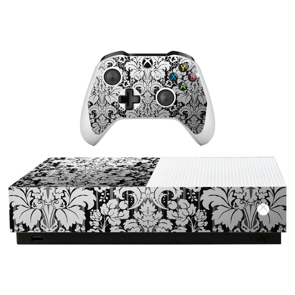 MightySkins Vinyl Decal Wrap Cover for Microsoft Xbox One S All-Digital Edition - Floral Retro Design | Protective & Durable Skin | Easy to Apply & Remove | Made in USA | Perfect for Gaming Setups & Personalized Console Protection