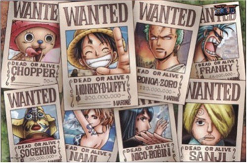 One Piece Anime Straw Hat Crew Wanted Poster 1000 Piece Jigsaw Puzzle - Official Licensed Japanese Import for Anime Fans & Collectors | Perfect for Home Decor, Gift Giving & Puzzle Enthusiasts