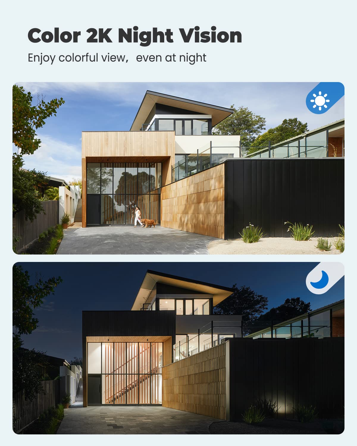 2K Solar Security Camera Wireless Outdoor - 3MP Battery Powered Surveillance Camera with Night Vision, PTZ Control, 2-Way Audio & Motion Detection - Alexa Compatible for Home Security & Property Monitoring (Ideal for Backyard, Garage & Driveway Protection)
