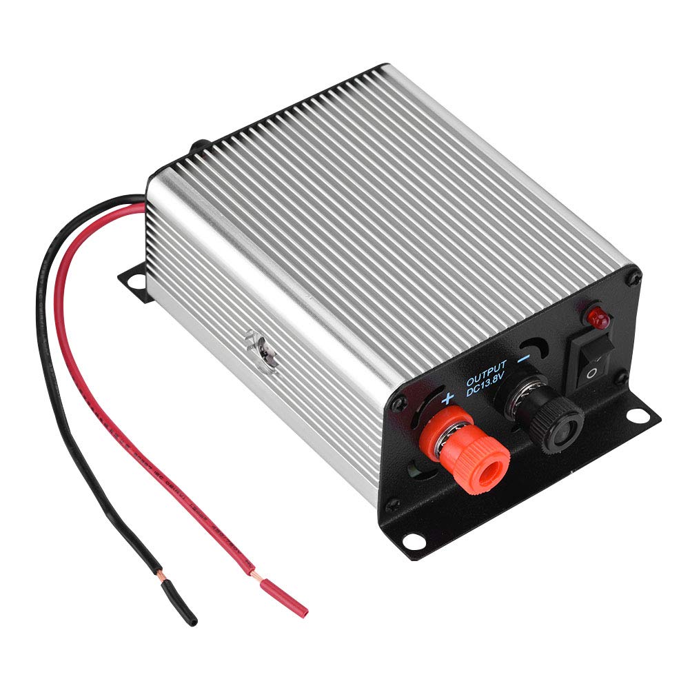 Portable Mini 24V to 13.8V DC Switching Power Supply Converter for Two-Way Radio - Ideal for Ham Radio, CB Radio & Emergency Communication Equipment