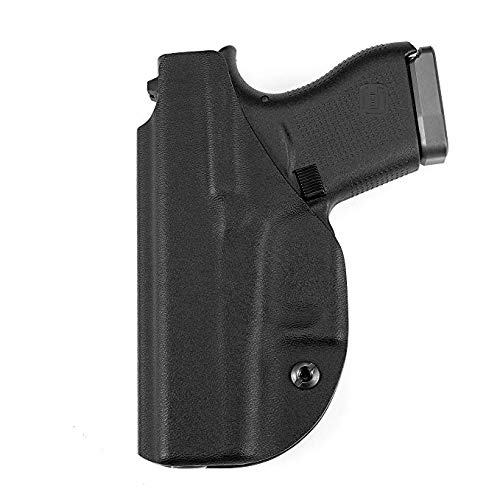 Vedder LightTuck IWB Kydex Concealed Carry Holster for Glock 19 17 26 43 - Comfortable & Adjustable Gun Holster for Everyday Carry (EDC), Home Defense & Range Training