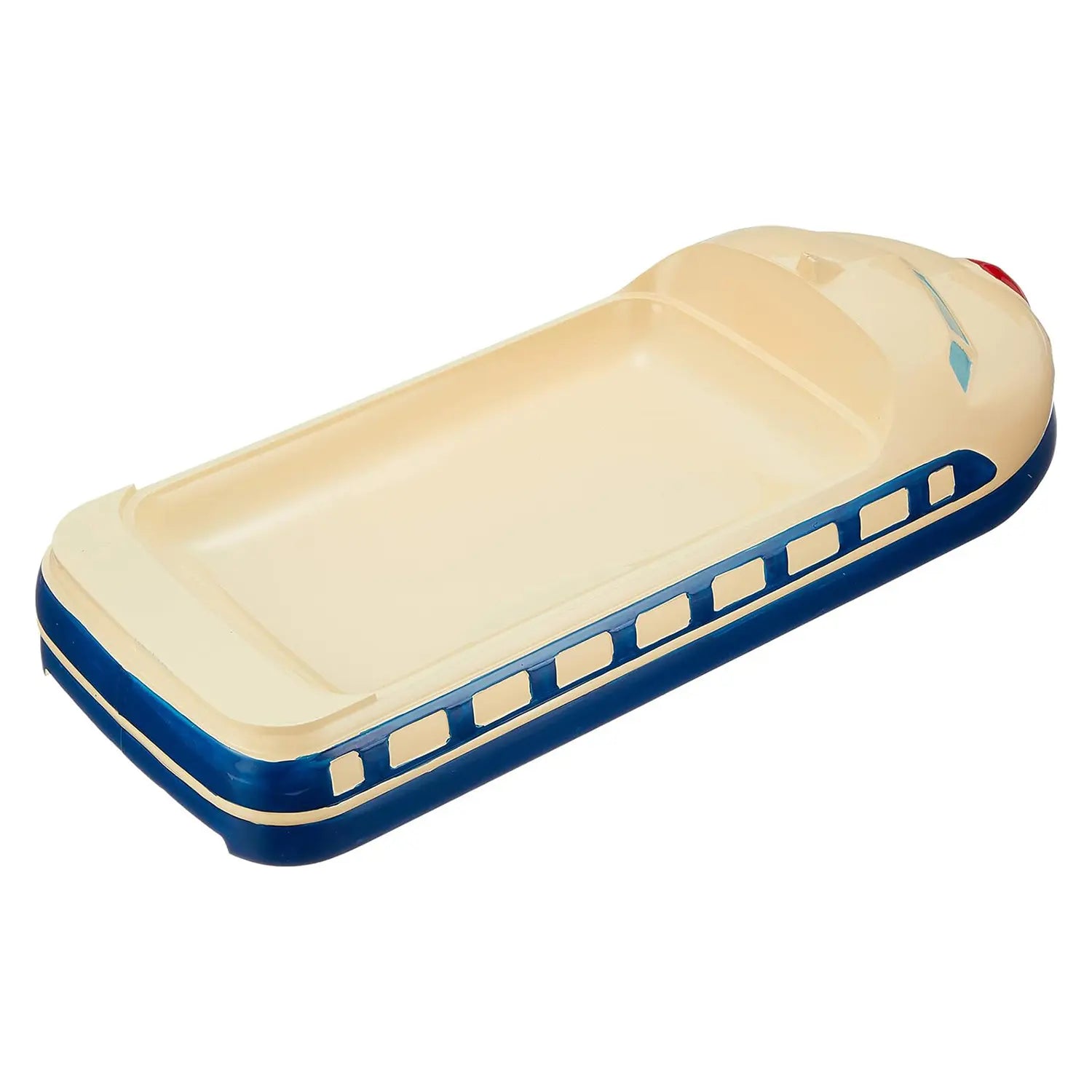 High-Quality EBM ABS Resin Kids Plate with Shinkansen Design - Durable, BPA-Free, and Dishwasher Safe - Perfect for Children's Meals, Snacks, and Lunchboxes