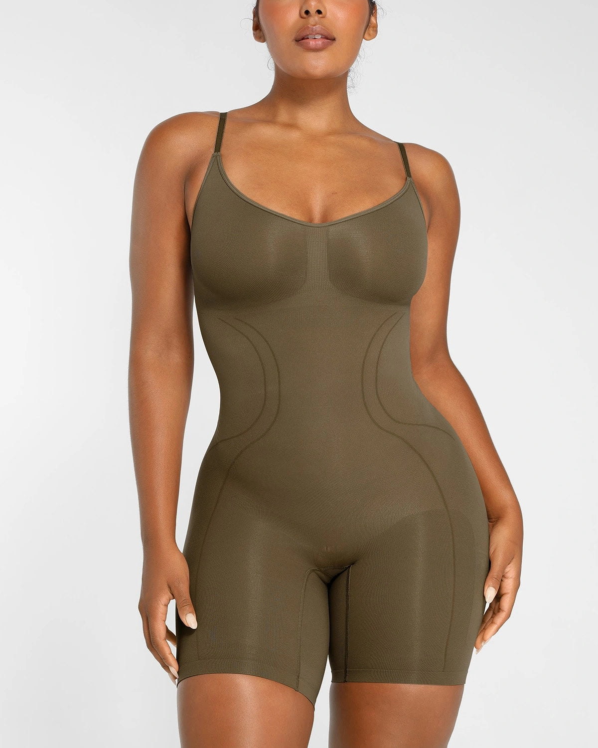 Seamless Smoothing Bodysuit for Women - Tummy Control Shapewear - Comfortable Slimming Undergarment - Perfect for Dresses, Workouts & Everyday Wear