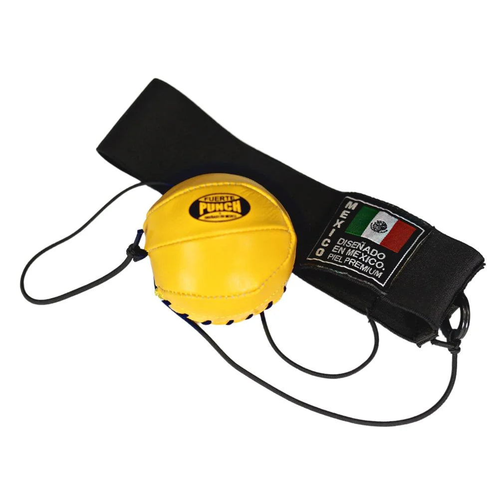 REFLEX BALL - Mexican™ Soft Yellow Training Ball for Hand-Eye Coordination | Perfect for Boxing, Martial Arts & Reaction Time Practice