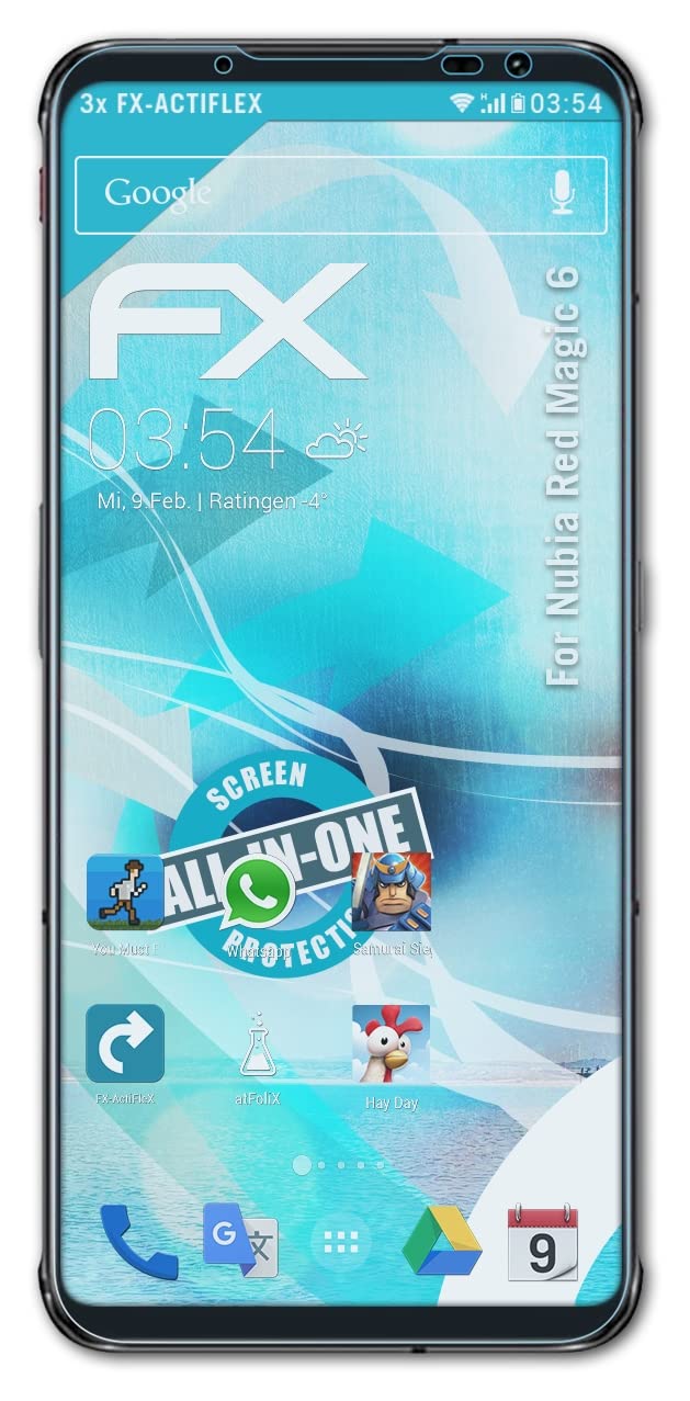 RedMagic 6 Screen Protector - 3 Pack Ultra Clear Flexible FX Film - Anti-Scratch & Bubble-Free - Perfect for Gaming & Daily Use