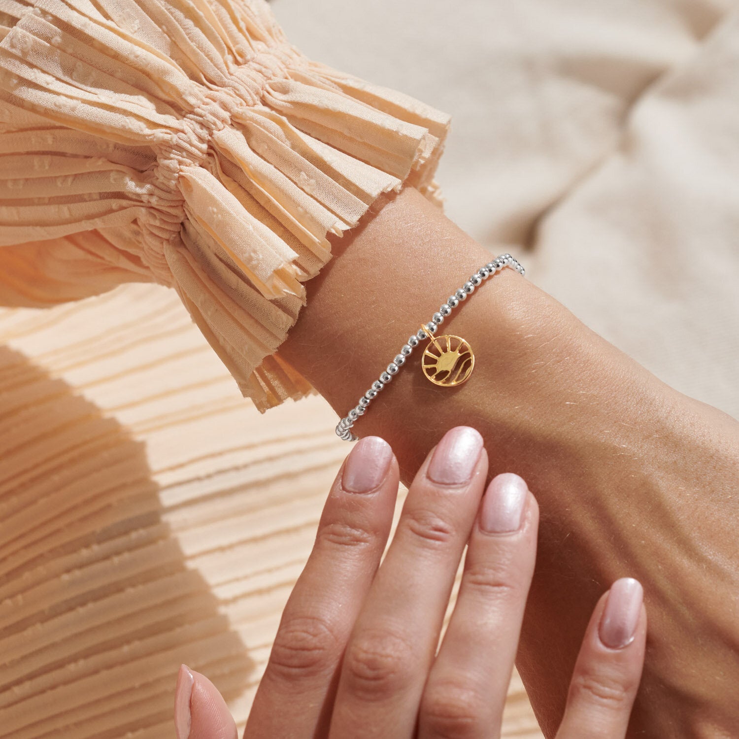 Joma Jewellery Bracelet - A Little Trust in the Magic of New Beginnings | Sterling Silver Charm Bracelet for Women | Perfect for Gifts, Birthdays & Special Occasions