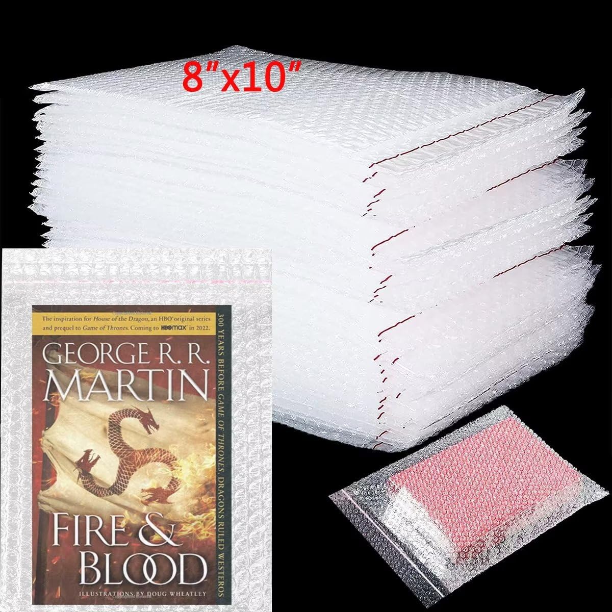 30 Pack 8x10 Inch Double Walled Bubble Wrap Bags - Thick Clear Self Seal Bubble Pouches for Secure Packing, Shipping, Moving & Storage | Perfect for Fragile Items, Electronics & Gift Wrapping
