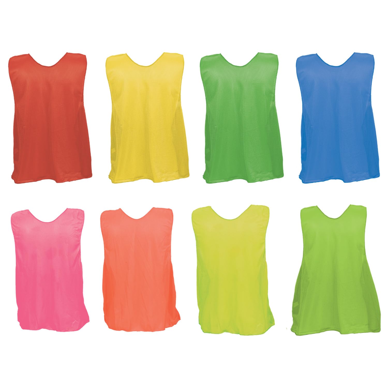 Champion Sports Solid Mesh Adult Practice Vest - Breathable Training Jersey for Football, Soccer & Basketball - Perfect for Team Sports, Gym Workouts & Outdoor Activities