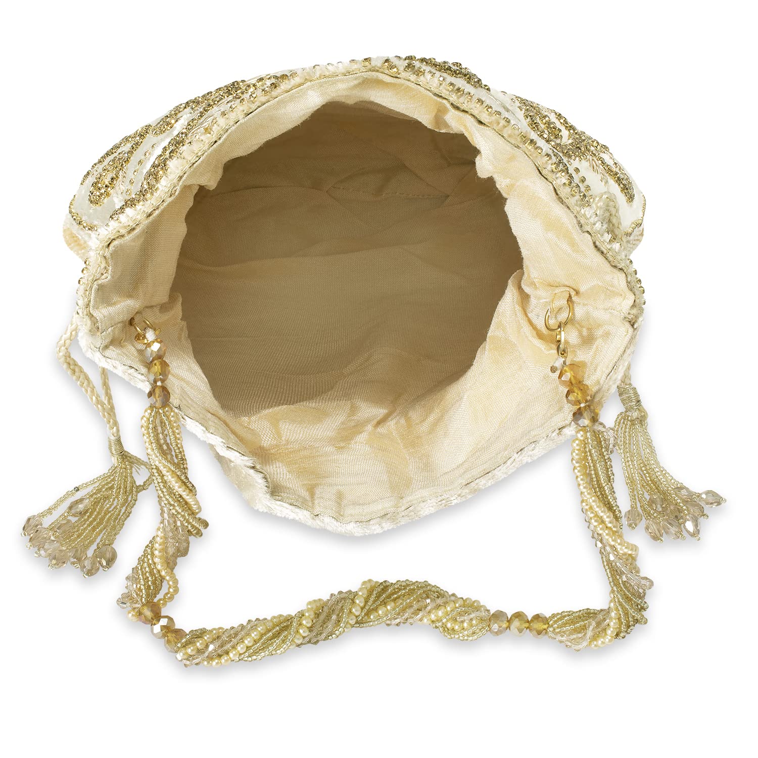 **Aheli Indian Potli Bags for Women - Elegant Ethnic Clutch Purse with Drawstring, Perfect for Weddings, Evening Parties & Festive Occasions**