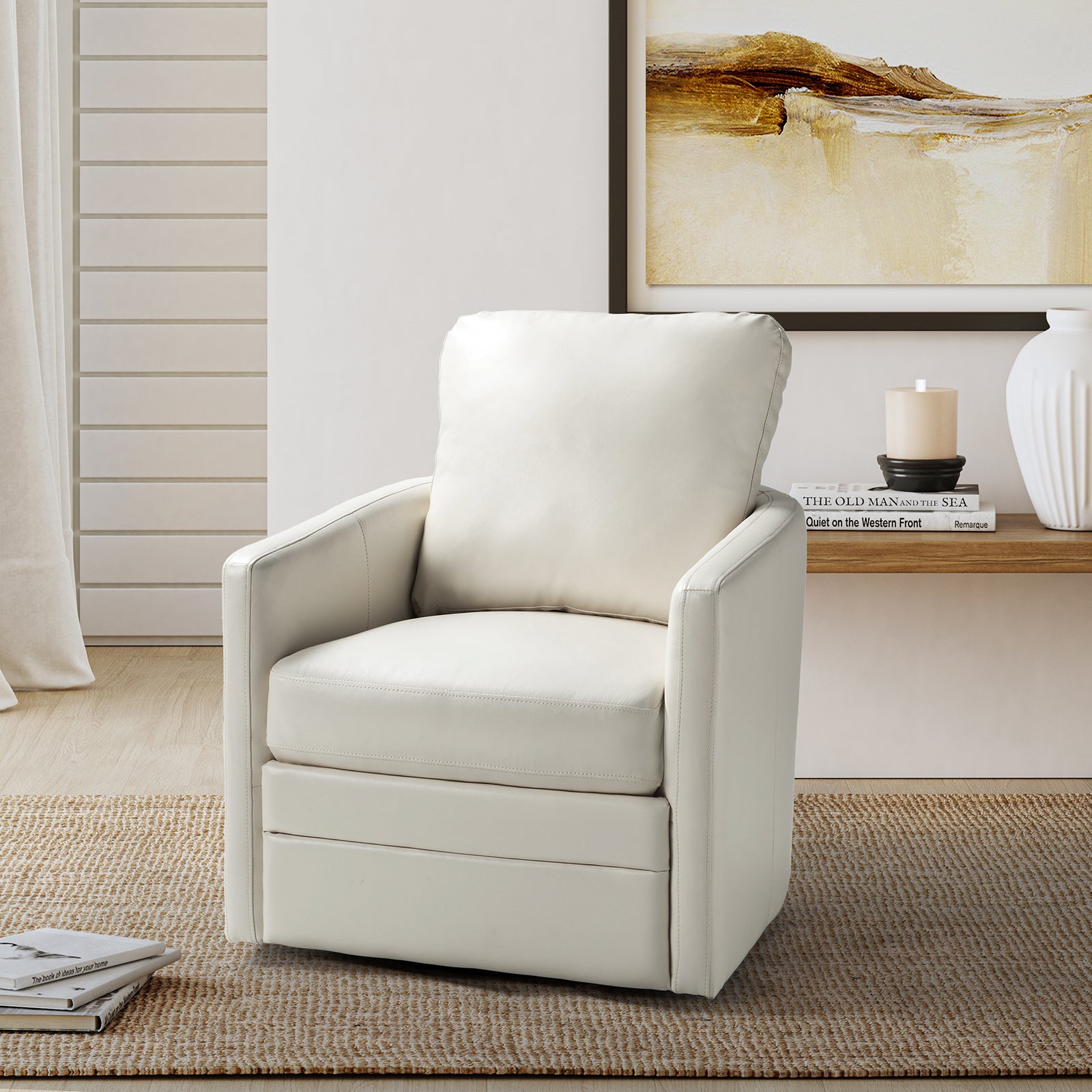 Aurora Swivel Chair - 360 Degree Rotating Modern Office Chair with Ergonomic Design for Home & Workspace Comfort