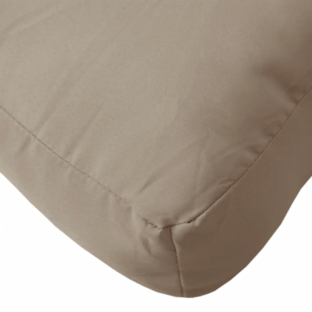 Waterproof Outdoor Chair Cushion - vidaXL Garden Patio Furniture Seat Cushion with Back Pillow, Taupe Fabric - Perfect for Poolside Lounging, Deck Chairs & Outdoor Dining Sets