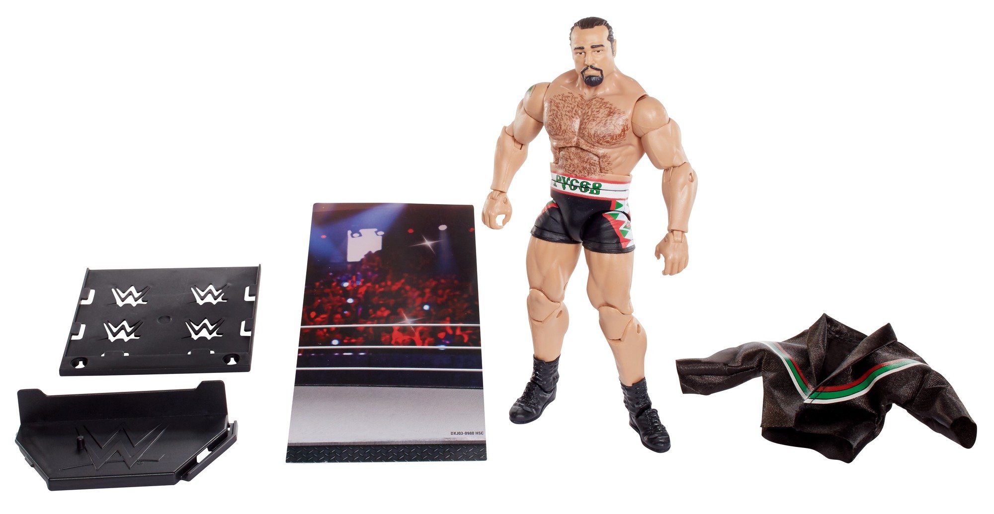 WWE Elite Collection Rusev Action Figure - Authentic Wrestling Collectible Toy for Fans & Kids | Perfect for Display, Play & Gifts