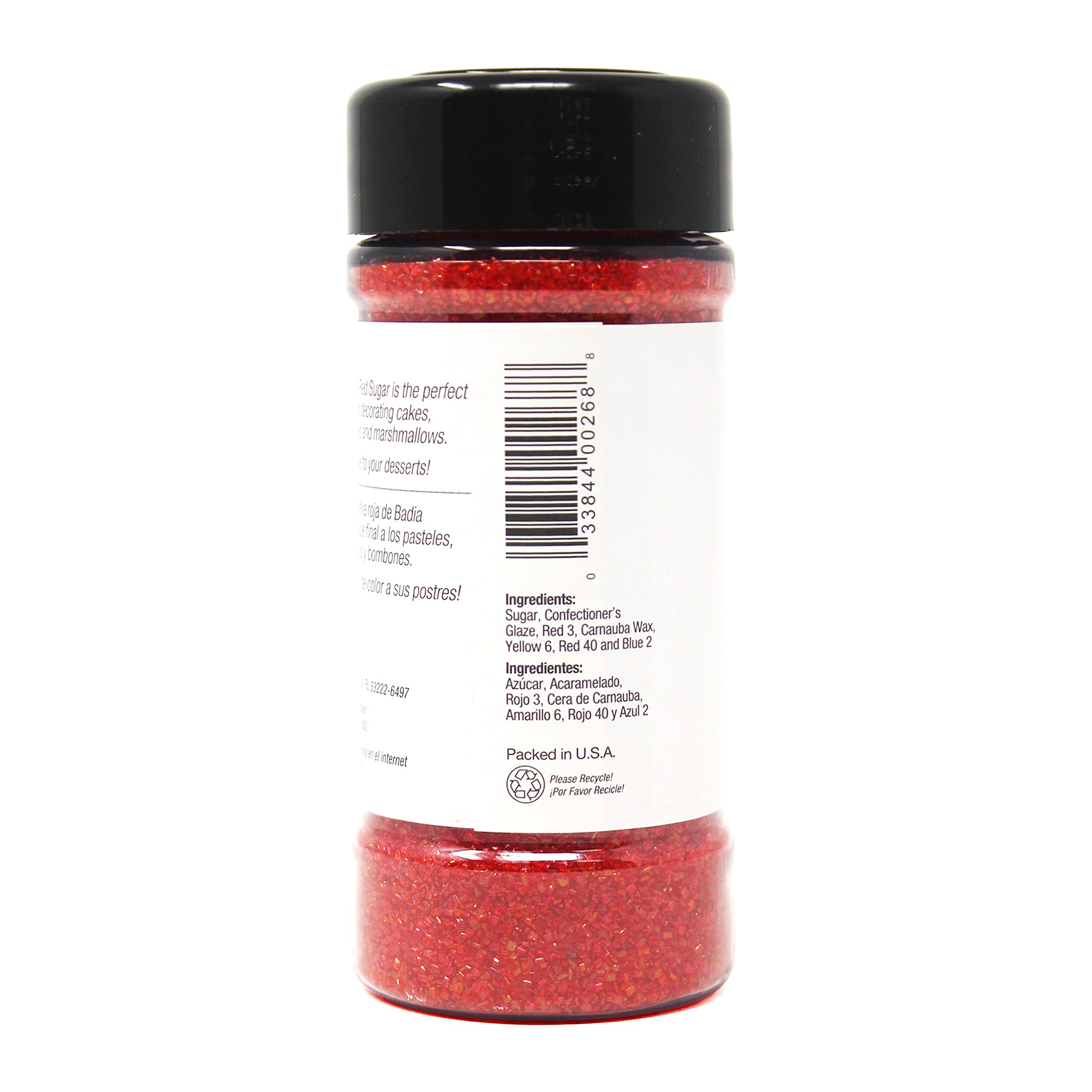 Badia Red Sugar, 4 Oz (Pack of 8) - Natural Unrefined Cane Sugar for Baking, Coffee & Cocktails - Perfect for Desserts, Drinks & Latin Recipes