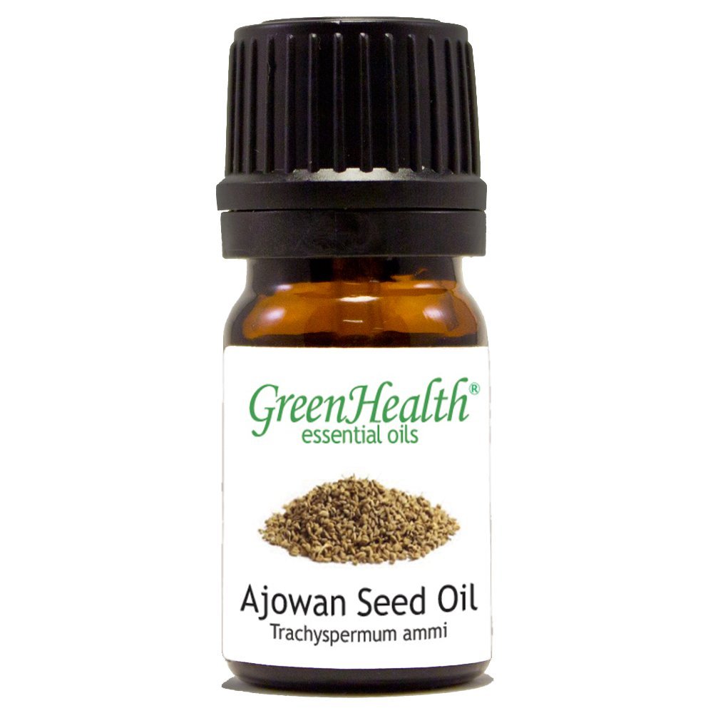 Pure Ajowan Seed Essential Oil - 5ml Therapeutic Grade for Aromatherapy, Massage & Skin Care | GreenHealth Organic Essential Oils