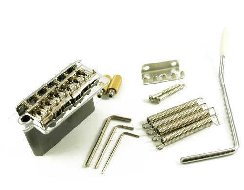 Premium Contemporary 2-Post Fulcrum Tremolo Bridge - Chrome Plated for Electric Guitars | Perfect for Rock, Blues & Metal Performances