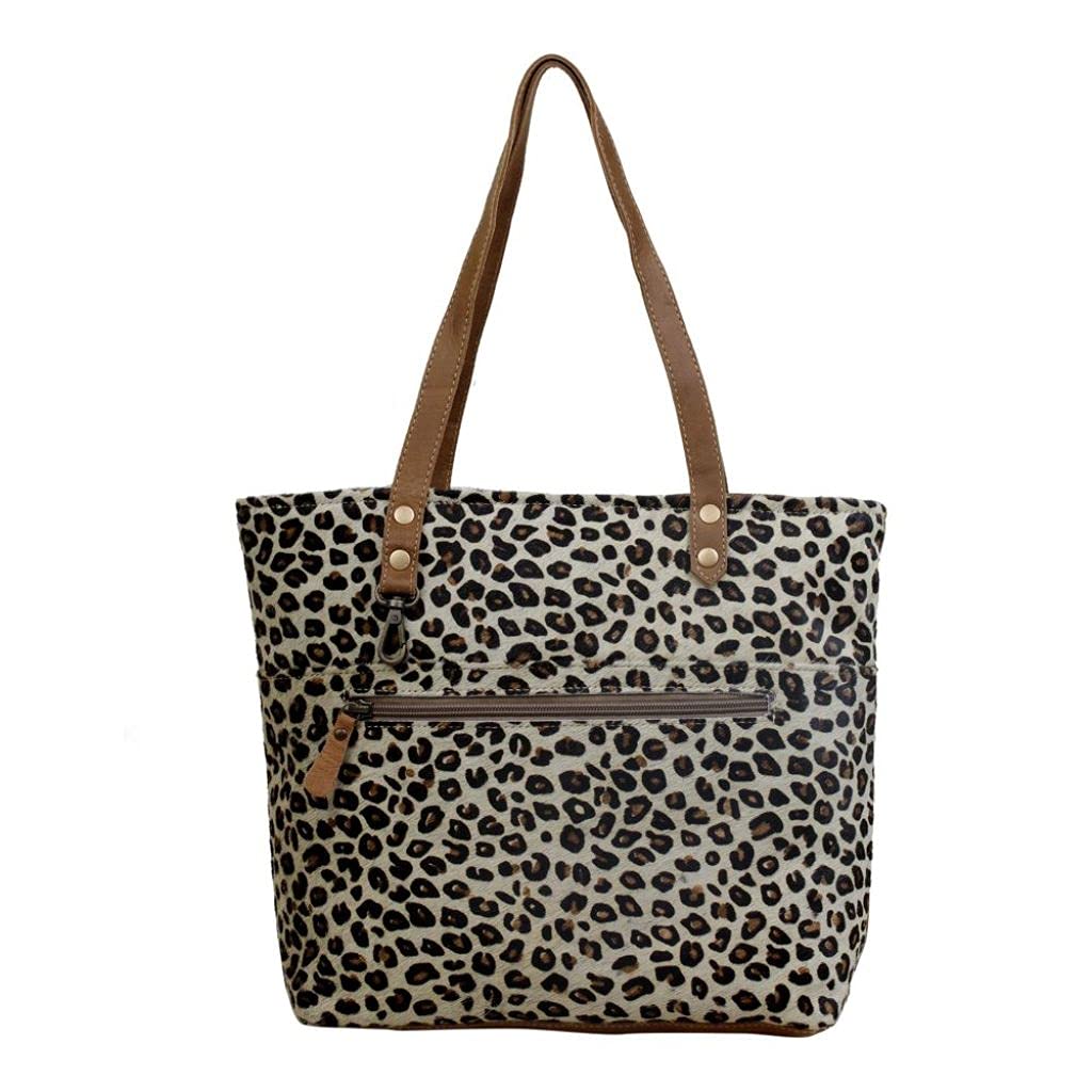 Myra Bag - Premium Magnetic Leather & Cowhide Handbag (Upcycled Material) - Stylish Women's Purse for Work, Travel & Everyday Use - Model S-2835