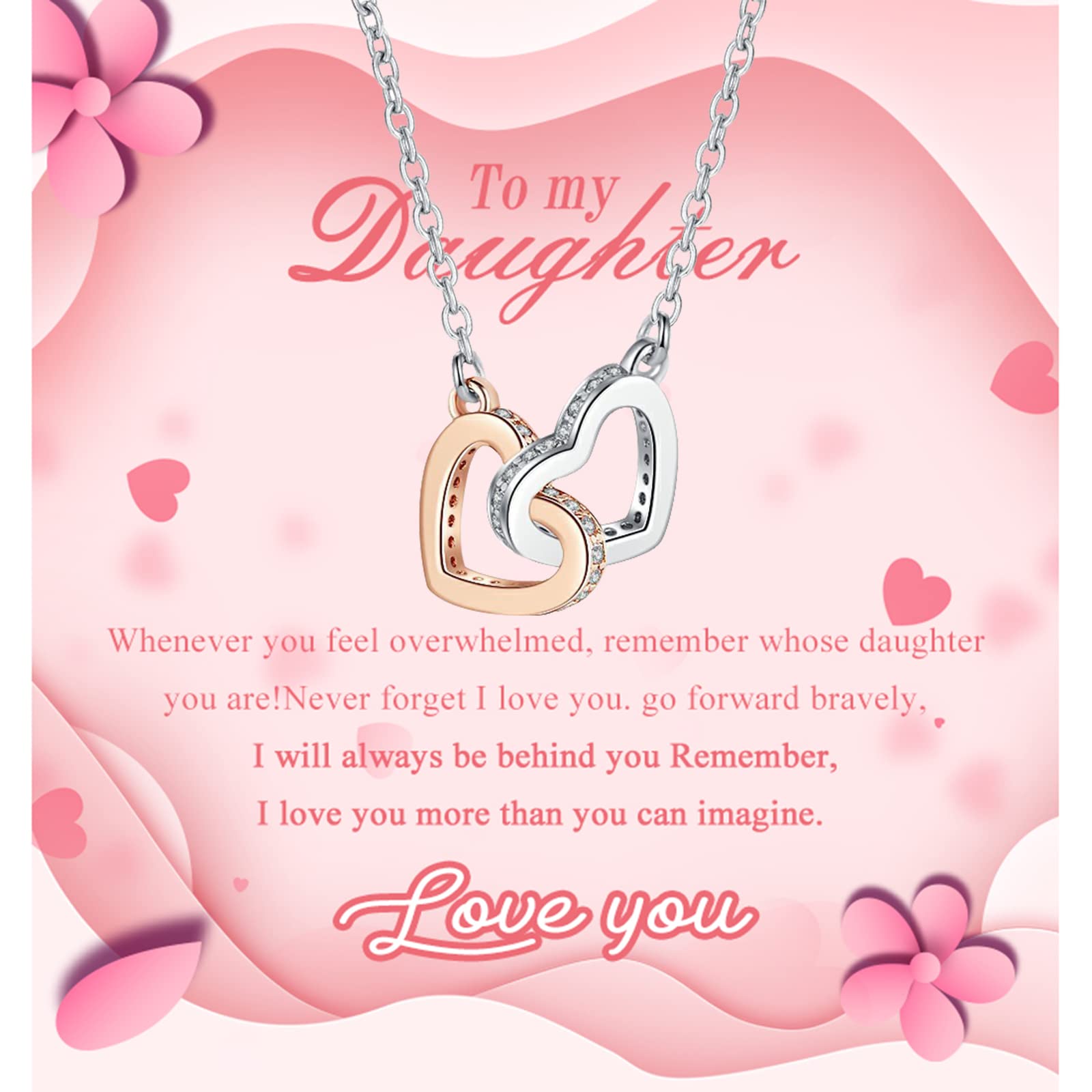 Mother Daughter Necklace Set - Sterling Silver Heart Pendant Jewelry for Women | Meaningful Graduation, Birthday & Christmas Gift for Teen Girls & Moms | Perfect for Family Bonding, Special Occasions & Everyday Wear