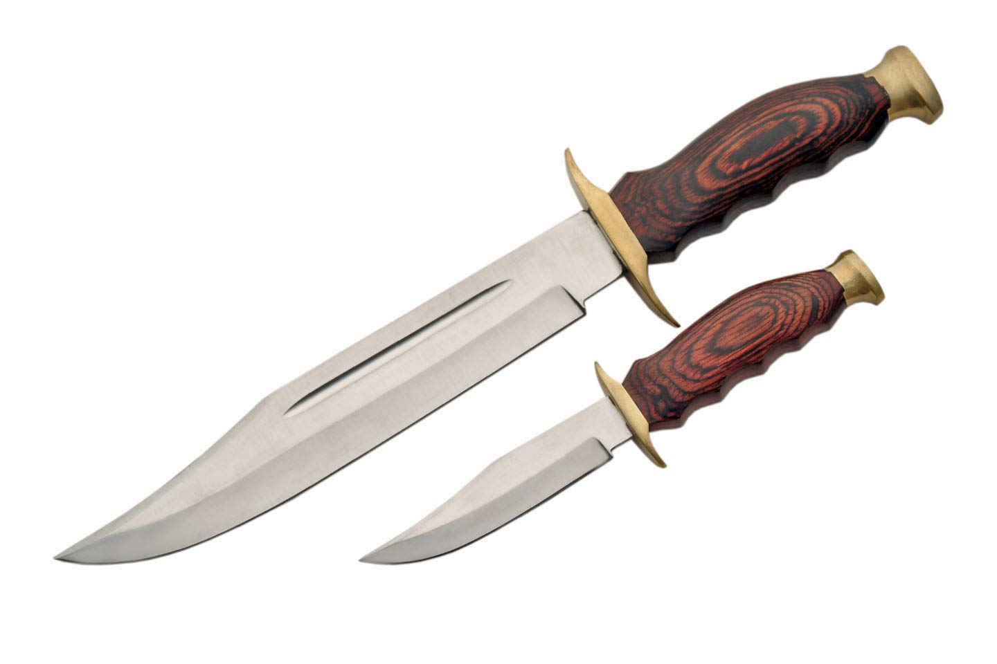 Szco Supplies 2-Piece Hunting Knife Set - Premium Stainless Steel Blades for Outdoor Camping, Survival & Bushcraft | Perfect for Hunters & Adventurers
