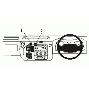 ClicOn No Holes Center Dash Mount for Ford Transit (2000-2006) - Secure Phone Holder for Delivery Drivers & Work Vans