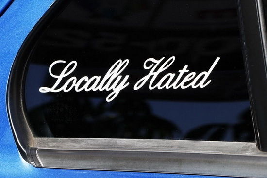 2 Pack JDM Locally Hated Cool Drift Racing Car Vinyl Decal Stickers - High Quality Waterproof Decals for Cars, SUVs, Trucks & Laptops - Perfect for Racing Enthusiasts & Car Show Accessories