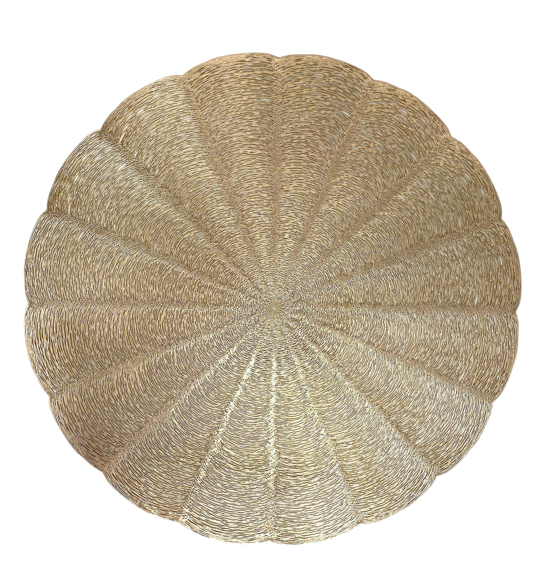 14.75 Inch Gold Placemats for Dining Table - Elegant and Durable Table Mats for Formal Dinner, Parties, and Home Decor