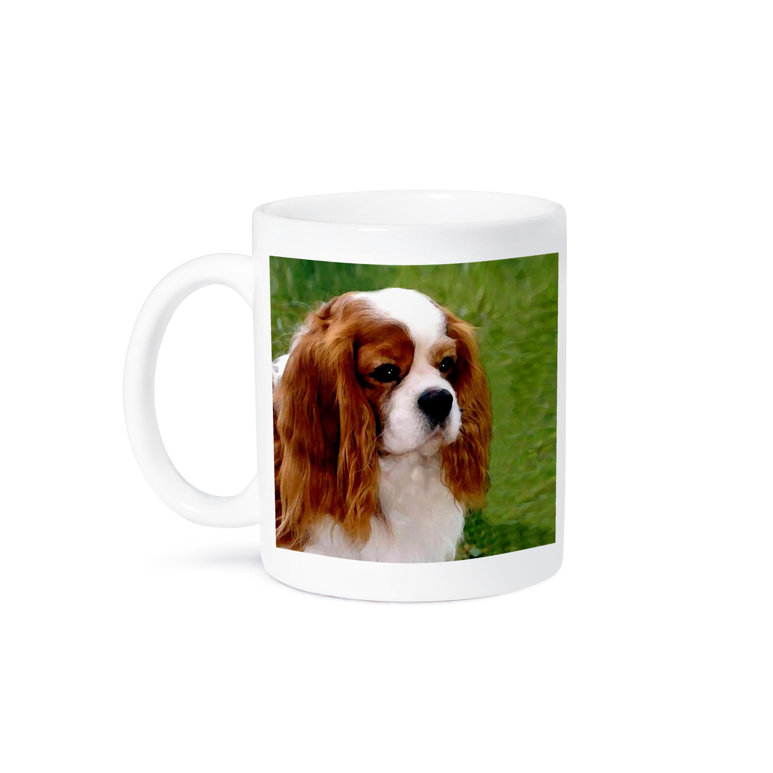 3D Rose 11oz Funny Coffee Mug - Cute Cavalier King Charles Spaniel Dog Design - Perfect Gift for Dog Lovers & Coffee Enthusiasts - Great for Home, Office or Gifts
