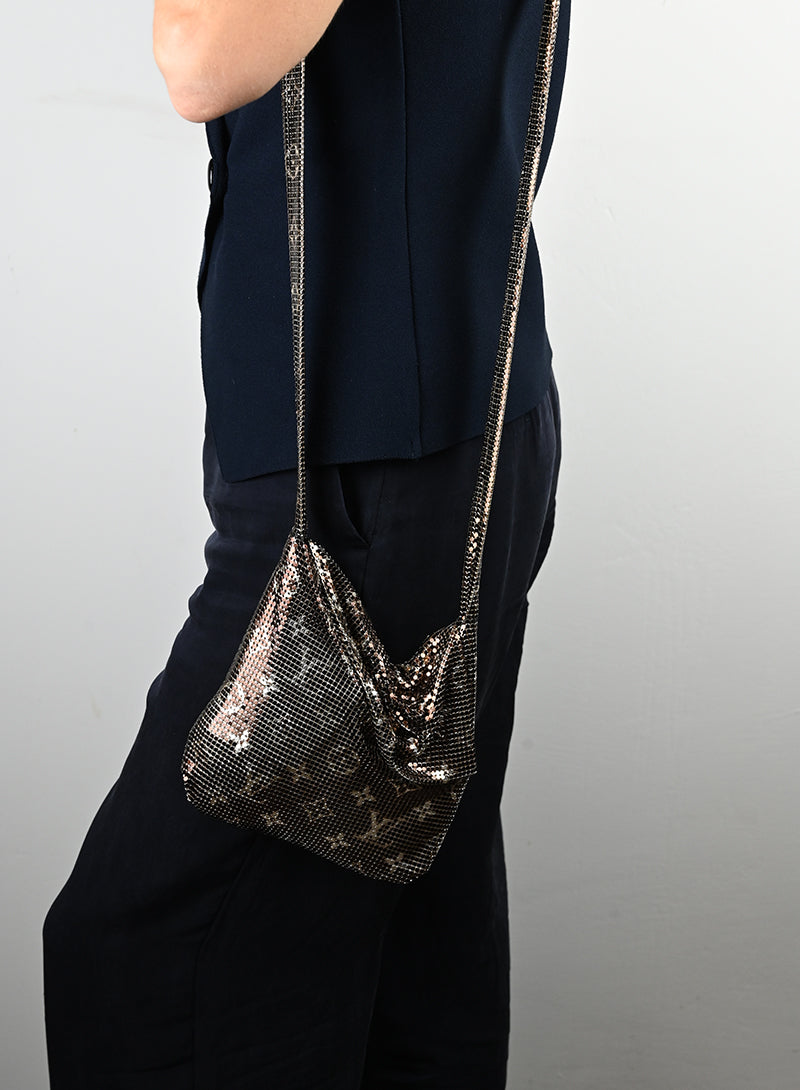 Authentic Louis Vuitton Metal Mesh Handbag - Luxury Designer Shoulder Bag for Women | Perfect for Evening Parties, Date Nights & Special Occasions