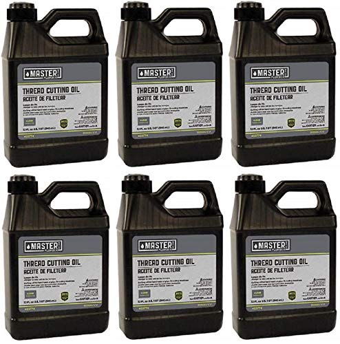 061110 Quart Thread Cutting Oil - 6 Pack for Metalworking, Plumbing & DIY Projects | High-Performance Lubricant for Smooth Threading & Tapping