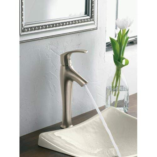 KOHLER K-2833-96 DemiLav Wading Pool Lavatory in Biscuit - Perfect for Bathroom Vanity, Powder Room, and Guest Bath Installations