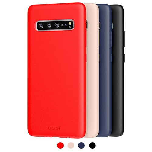 Araree Typo Skin Case for Samsung Galaxy S10e - Slim Protective Cover (Red/Clear) | Perfect for Everyday Use & Travel Protection