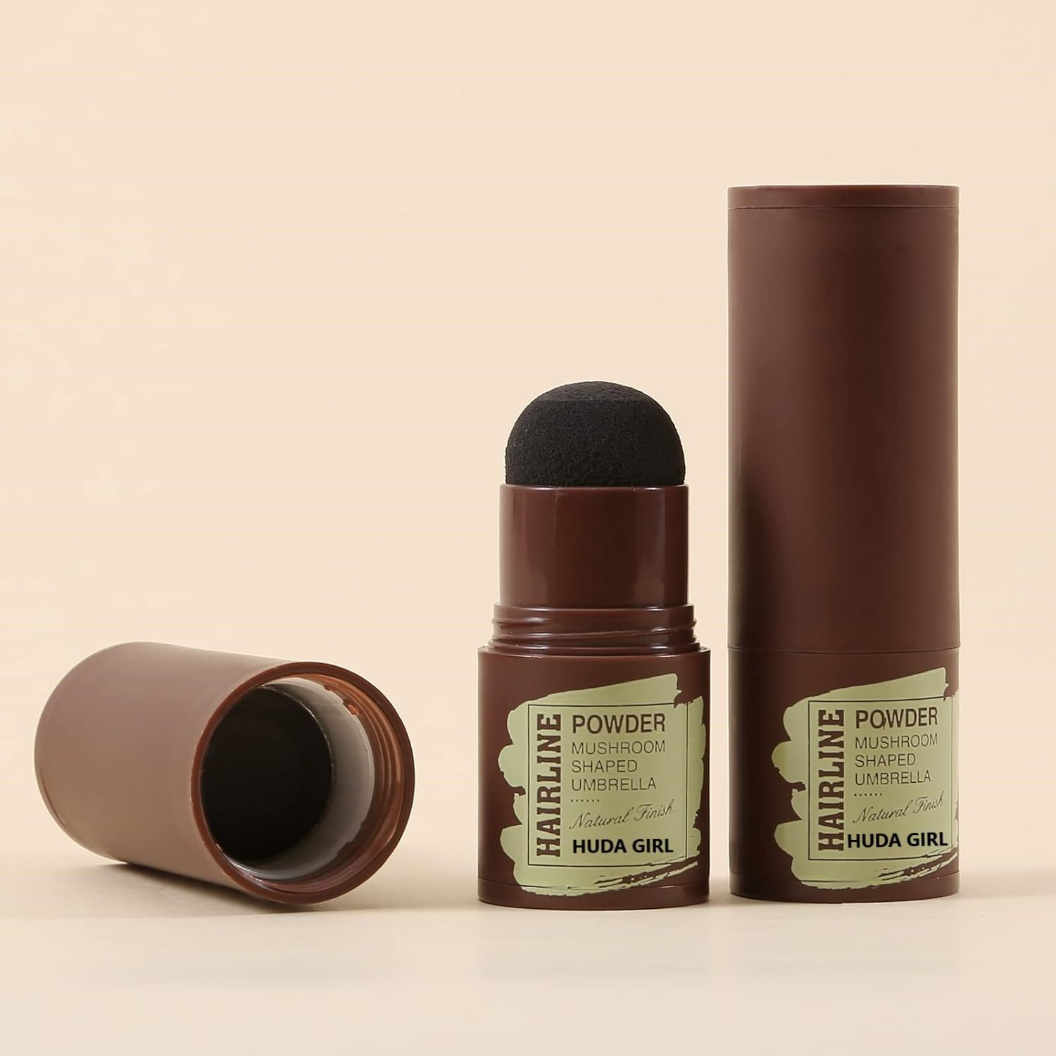 BSBDA Hair Root Touch-Up Powder Stick - Instant Hair Loss Concealer for Thinning Hair & Eyebrow Stamp, Natural-Looking Coverage in Seconds (Black) | Perfect for Quick Root Cover-Up & Everyday Styling