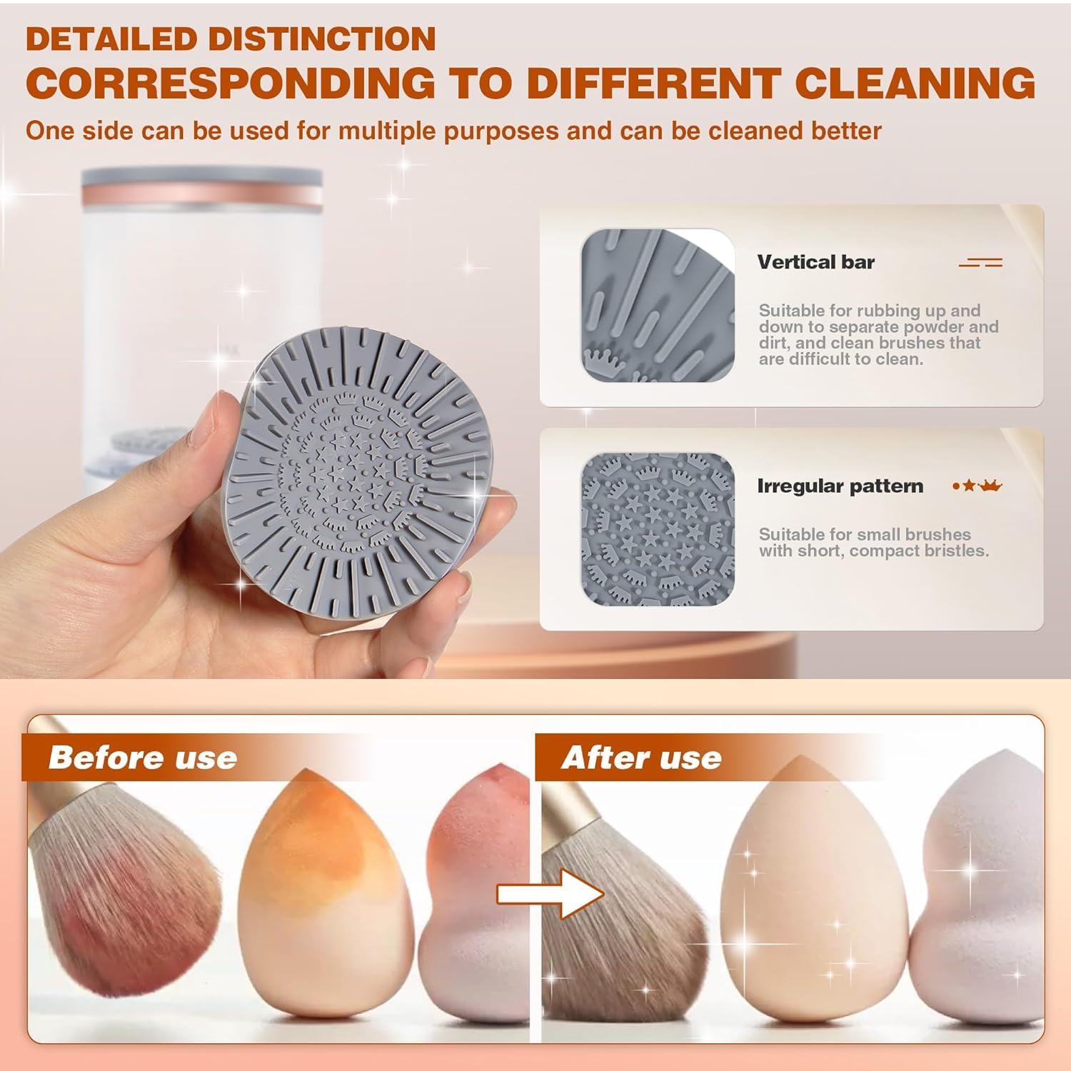 Electric Makeup Brush Cleaner Machine - Automatic Spinning Deep Cleaning for Cosmetic & Painting Brushes | USB Powered | Compatible with All Brush Sizes | Perfect for Home, Salon & Travel Use