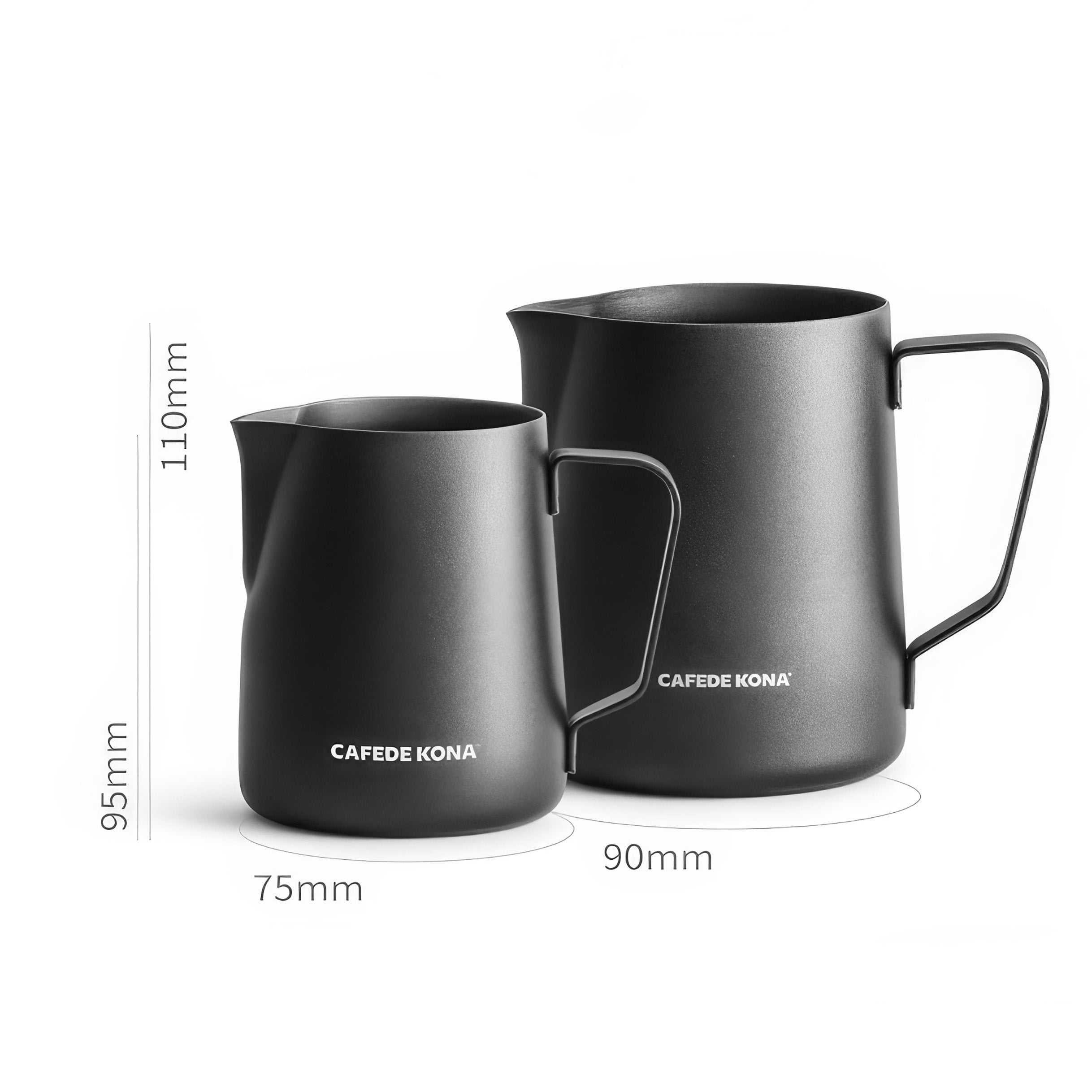 Premium Stainless Steel Latte Art Pitcher - Barista-Grade Milk Frothing Jug for Perfect Coffee Creations - Ideal for Home Baristas & Coffee Shops