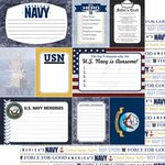 12x12 Inch US Navy Themed Double-Sided Scrapbook Paper - Premium Quality for DIY Albums, Card Making & Home Decor (1 Sheet, Design #36924) - Perfect for Military Memorabilia, Patriotic Crafts & Navy Veteran Gifts