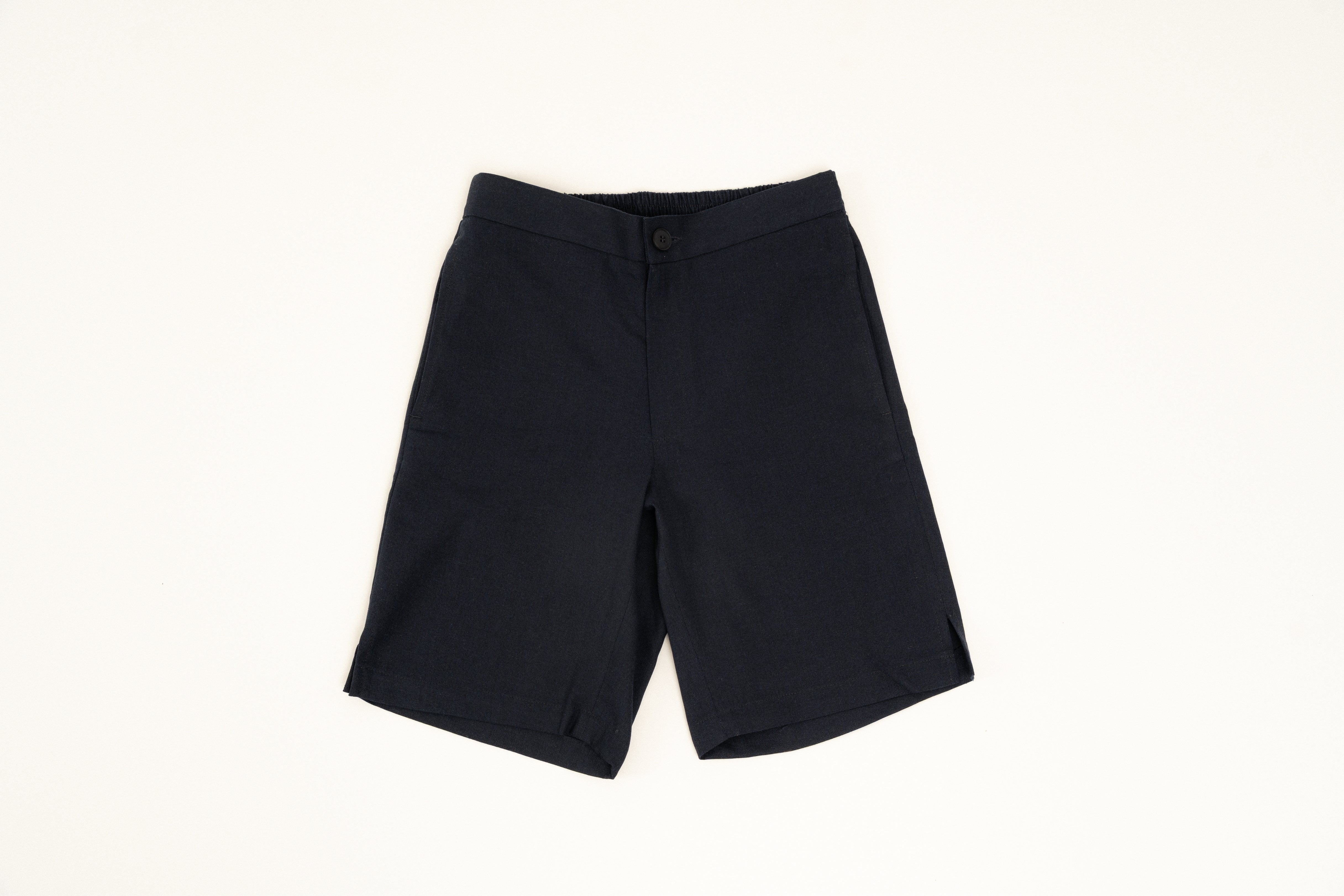 Bondi Navy Blue Linen Shorts for Men - Breathable Summer Casual Shorts with Pockets | Perfect for Beach, Vacation, and Outdoor Activities