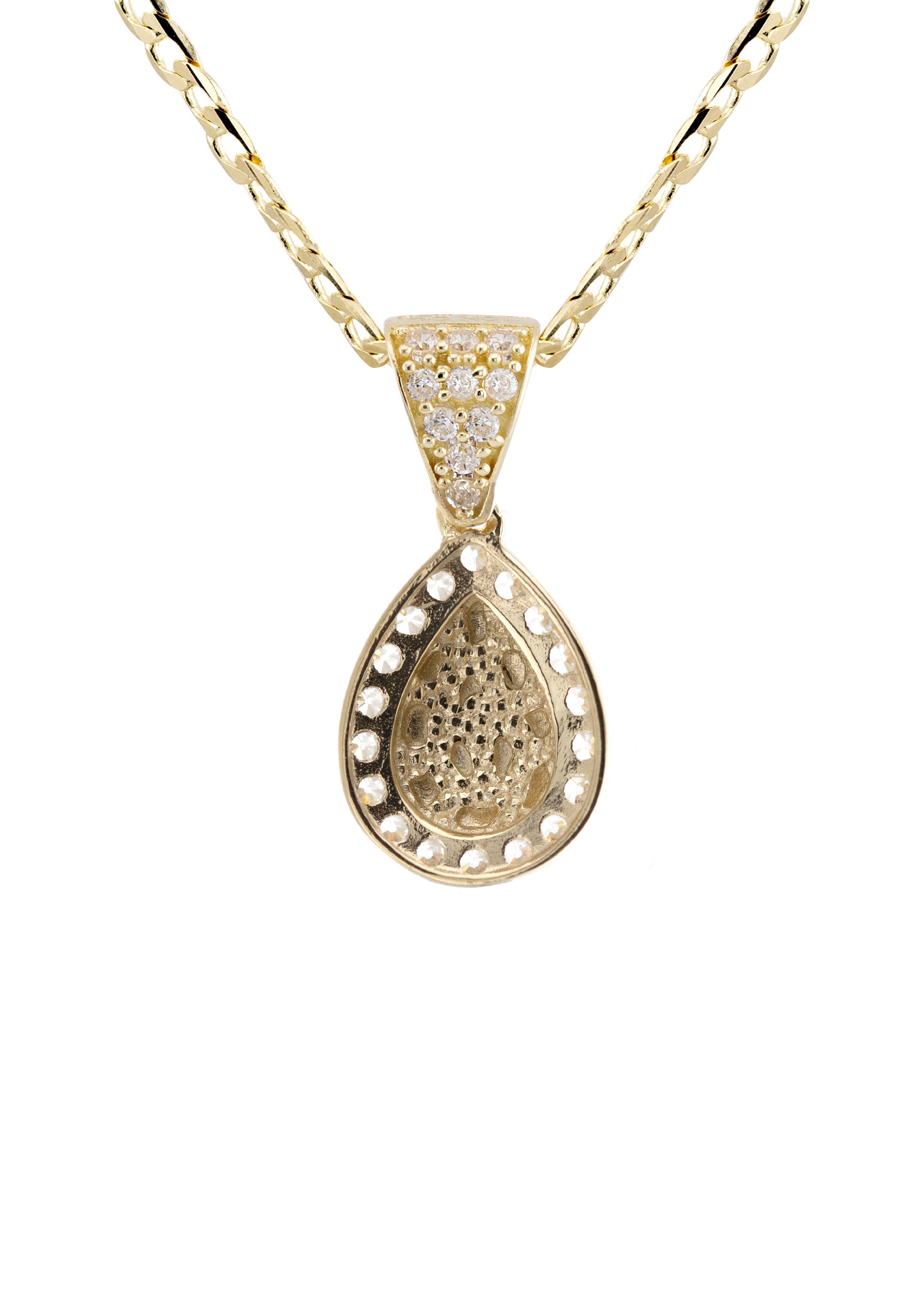 10K Yellow Gold Nugget Necklace - 1.5 Grams Real Gold Pendant for Women | Perfect for Everyday Wear, Gifts & Special Occasions