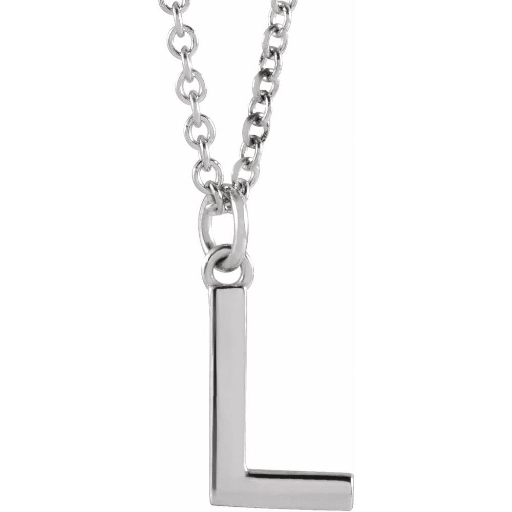 Alphabet Initial Letter Dangle Charm Pendant Necklace - 16 Inch Gold/Silver Personalized Name Necklace for Women - Perfect Gift for Birthday, Anniversary & Valentine's Day