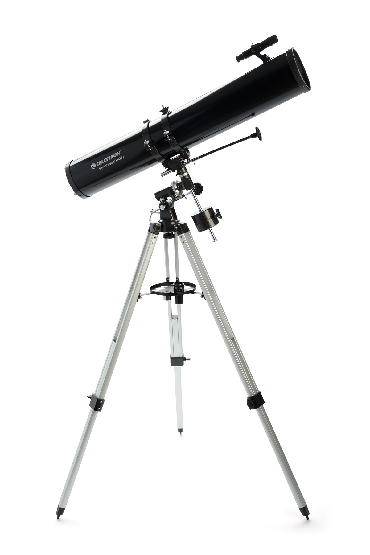 PowerSeeker 114EQ Telescope with Motor Drive & Smartphone Adapter - Perfect for Stargazing, Astrophotography & Backyard Astronomy