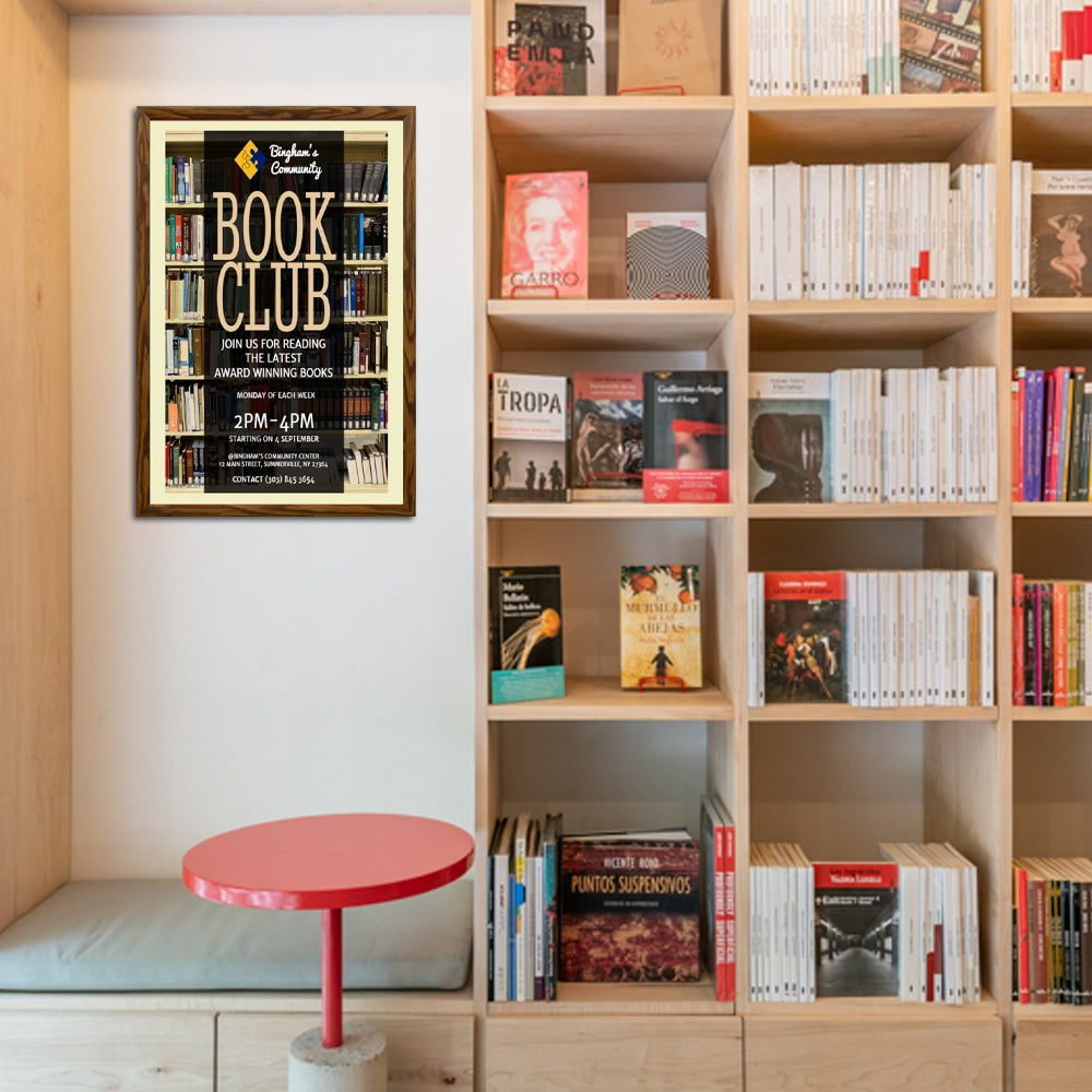 20x24 Designer Wood Snap Frames for Posters - 2 Wide Matboard Included - Perfect for Home Decor, Office Displays & Art Gallery Exhibitions