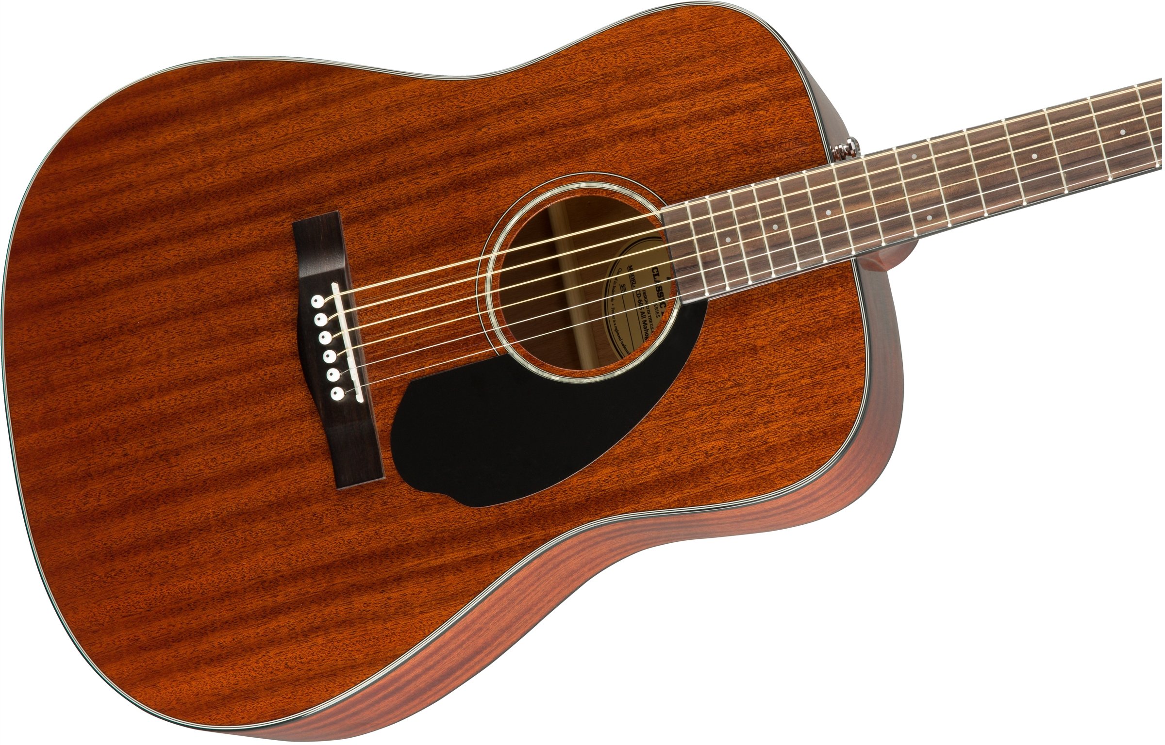 Fender CD-60S All Mahogany Solid Top Dreadnought Acoustic Guitar Bundle with Gig Bag, Tuner, Strap, Strings, Picks & Instructional DVD - Perfect for Beginners, Campfire Jams, Live Performances & Home Practice