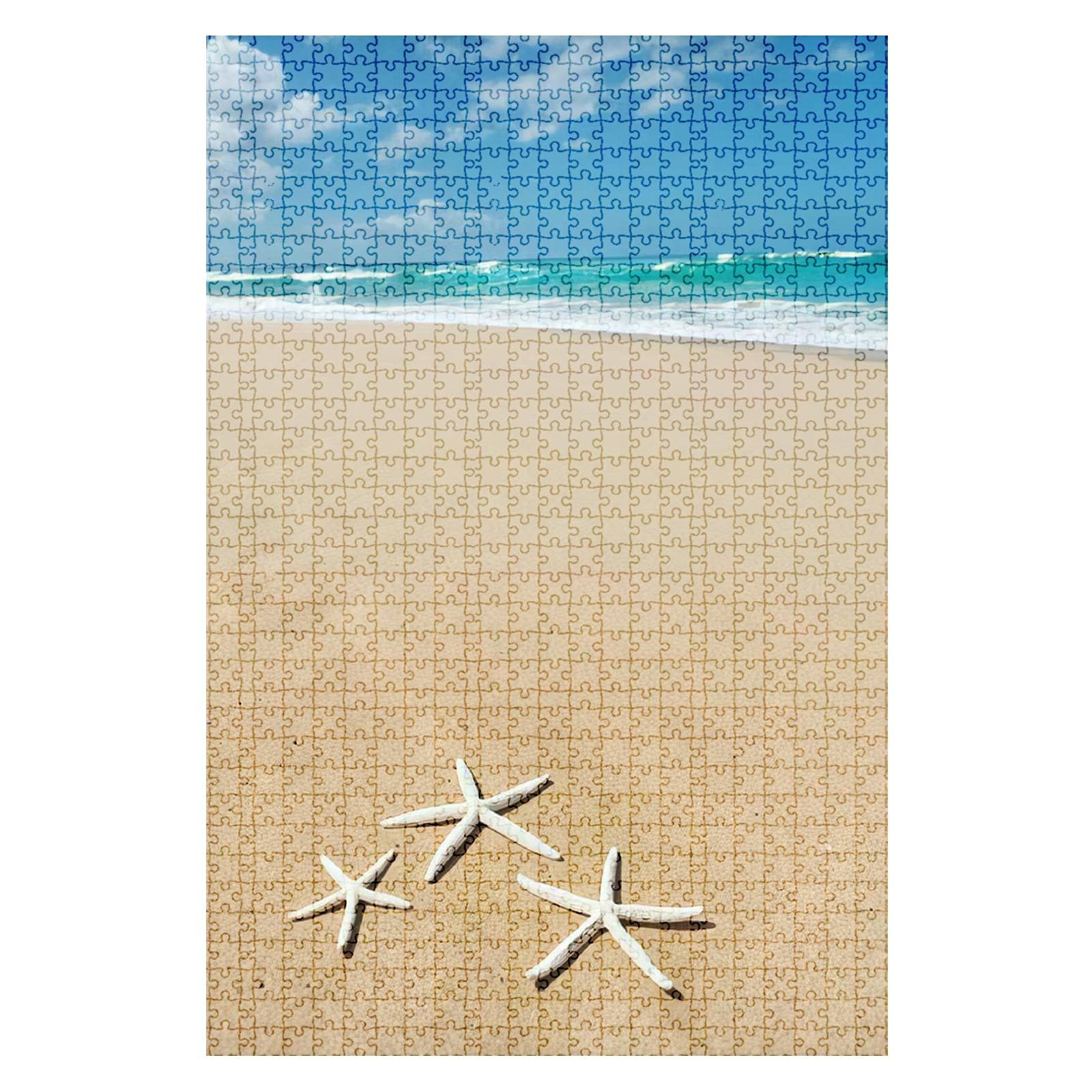 1000-Piece Starfish on Kauai Beach Hawaii Jigsaw Puzzle - Challenging Adult & Kids Puzzle Set, Educational Toy & Gift for Family Game Night, Indoor Activities