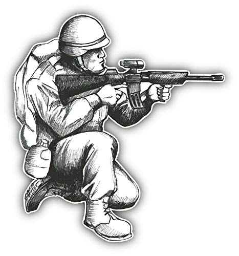 Double Sided Stainless Steel Soldier Sketch Keychain - Durable Key Ring Holder with Carabiner Clip for Keys, Wallet & Backpack | Perfect for Military Enthusiasts, Outdoor Adventures & Everyday Carry