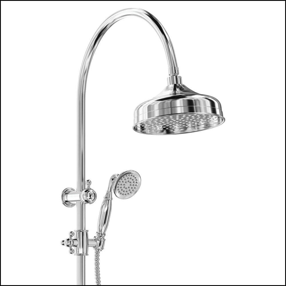 FIENZA Lillian Twin Shower Head in Chrome Finish 455114 - Perfect for Bathroom Renovation & Spa-Like Shower Experience