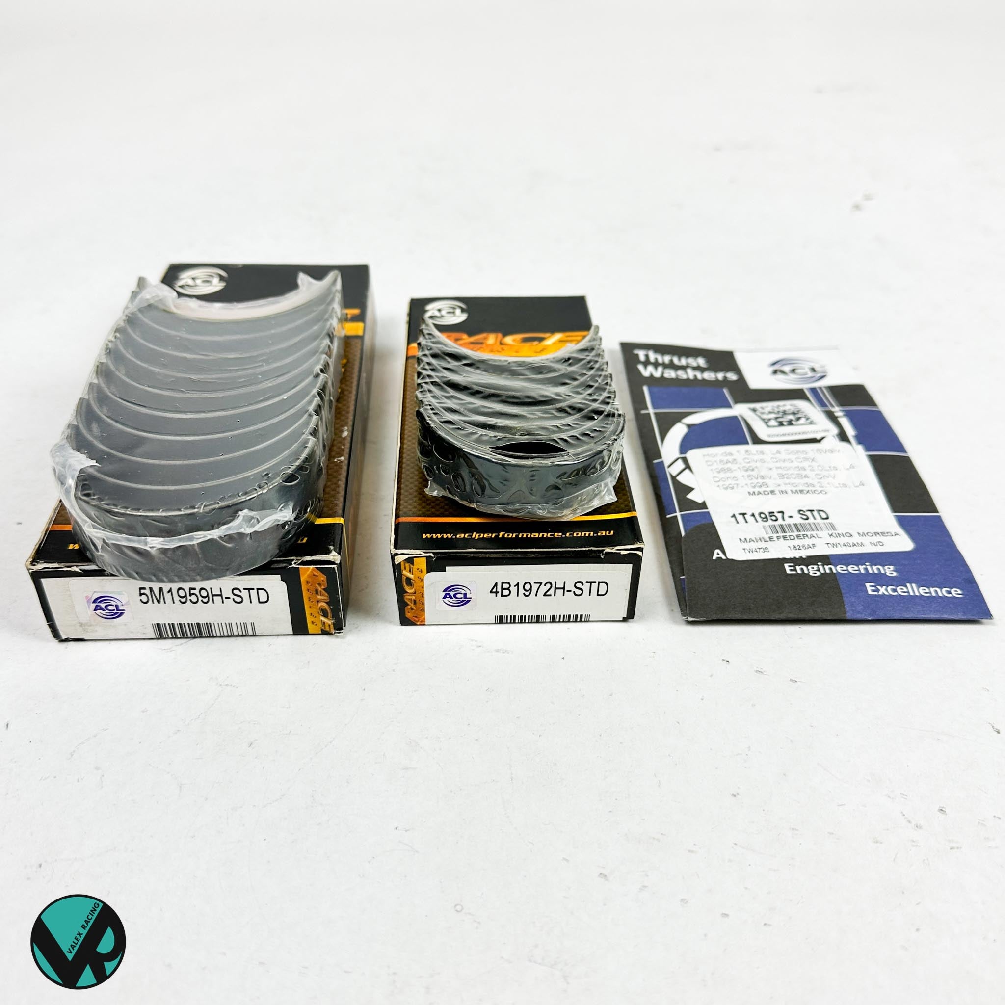 ACL Race Engine Bearing Set for Honda K20A2 K24A1 K24A2 - Rods, Main & Thrust Bearings (1T1957, 4B1972H, 5M1959H) - High Performance Racing & Engine Rebuilds