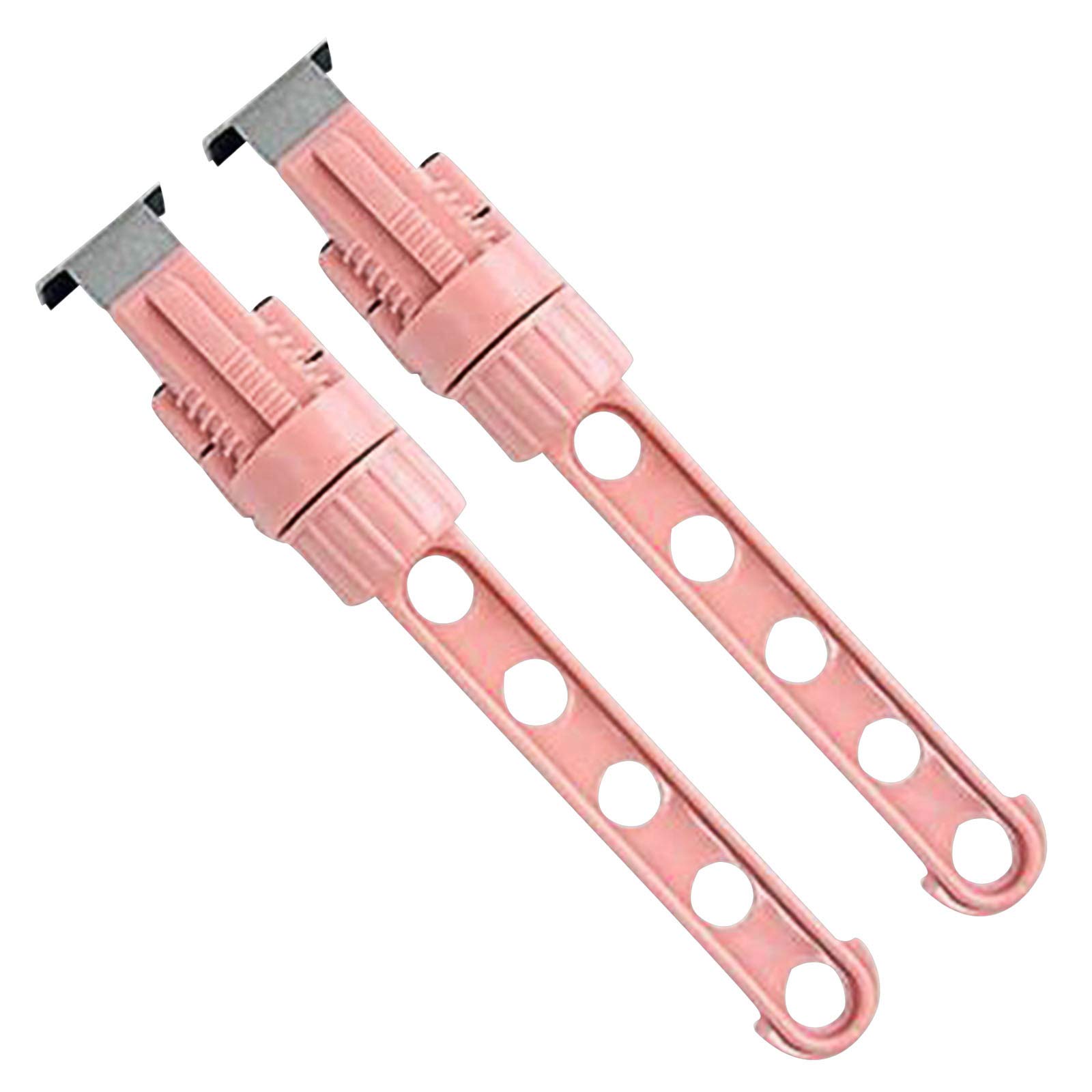 Retractable Clothes Hanger for Indoor Space & Window - 2PCS Pink (Under Bed Storage)