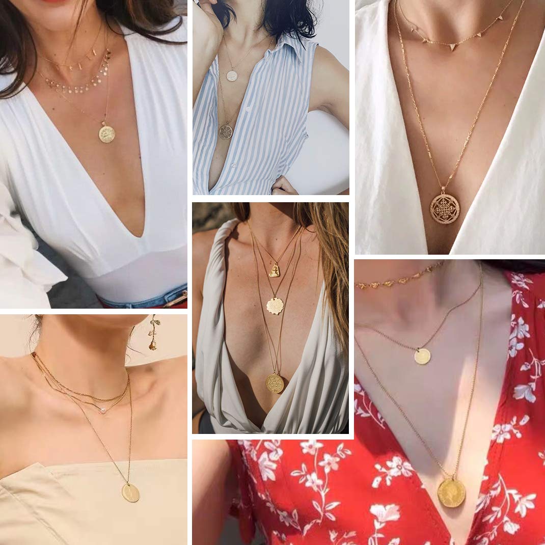 GOLDCHIC Zodiac Necklace for Women & Men - 12 Constellation Coin Horoscope Pendant, Astrology Jewelry Gift for Birthday, Anniversary & Good Luck Charm | Perfect for Daily Wear, Special Occasions & Spiritual Healing