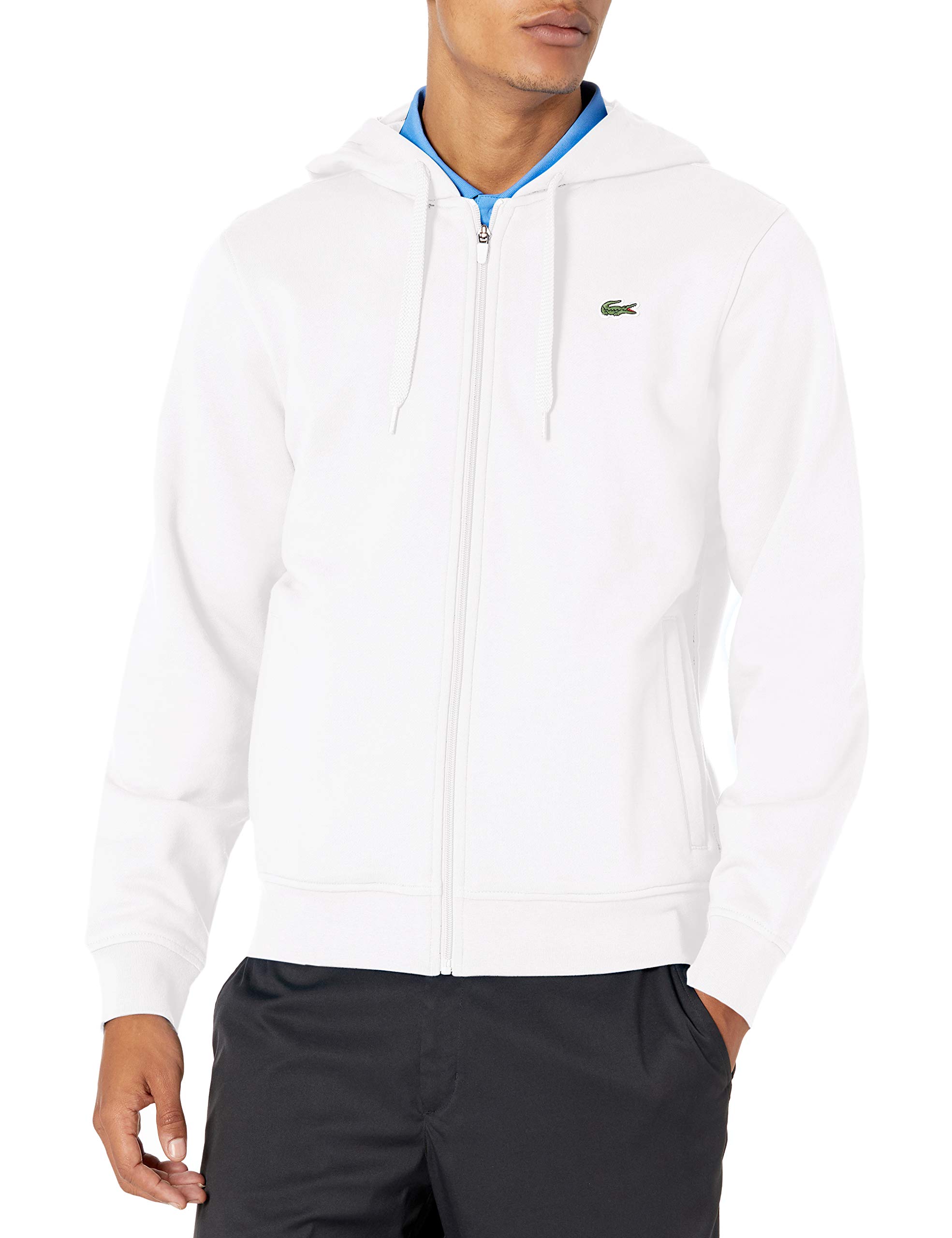 Lacoste Men's Lightweight Sport Hoodie - Comfortable & Breathable Pullover for Casual Wear, Gym, and Outdoor Activities