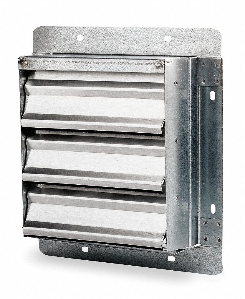 10 1/2 Inch Fan Shutter - Durable Metal Air Vent Cover for Home & Garage Ventilation | Perfect for Attic, Basement, and Exhaust Fan Applications